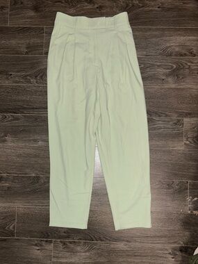 Dynamite Pale Mint High-Waist Ponte Trousers